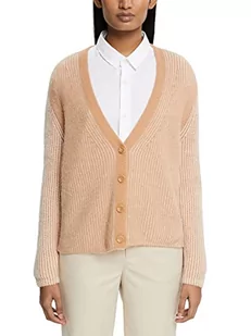 ESPRIT Collection Damska kurtka z dzianiny, 290/jasny beż, XXL - Kurtki damskie - miniaturka - grafika 1