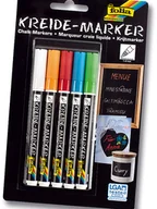 Zabawki kreatywne - Folia Markery kredowe (5 szt.) w różnych kolorach - miniaturka - grafika 1