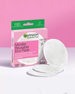 Garnier SkinActive Micellar Reusable Eco Pads Chusteczki do demakijażu 3szt 119004 - Chusteczki do demakijażu - miniaturka - grafika 4
