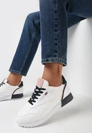 Moda i Uroda OUTLET - Biało-Różowe Buty Sportowe Neanara - miniaturka - grafika 1