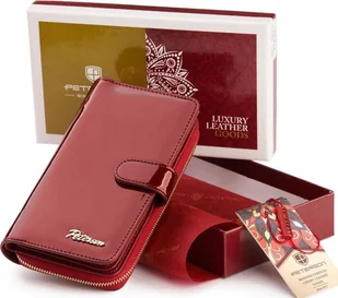 Peterson Lakierowany portfel damski na karty Peterson NoSize - Portfele - miniaturka - grafika 1