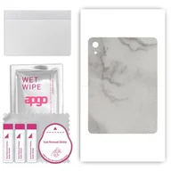 Akcesoria do tabletów i e-booków - folia naklejka skórka strukturalna na TYŁ do Apple iPad 2022 - Marmur Szary - apgo SKINS - miniaturka - grafika 1