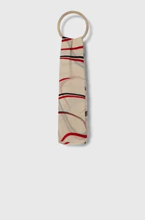 Tommy Hilfiger szal damski kolor beżowy wzorzysty - Apaszki i szaliki damskie - miniaturka - grafika 1