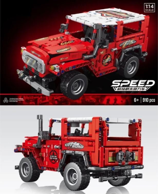 KLOCKI TECHNICZNE TERENÓWKA OFF-ROAD 1:14 – 910 ELEMENTÓW