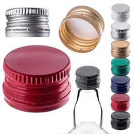 Domowy wyrób alkoholu - ZAKRĘTKI DO BUTELEK fi28 NAKRĘTKI NA BUTELKI ZAKRĘTKA 100szt KAPSLE 28x18mm - miniaturka - grafika 1