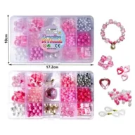 Prace ręczne dla dzieci - Koraliki w odcieniach różu - miniaturka - grafika 1