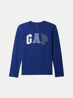 Bluzki damskie - Gap Bluzka 490575-01 Niebieski Regular Fit - miniaturka - grafika 1