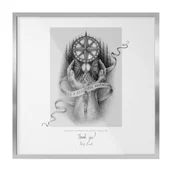 Ramki na zdjęcia - Minimalistyczna kwadratowa ramka ścienna TULUP srebrna na plakaty – 50x50 cm – kwadratowa - miniaturka - grafika 1