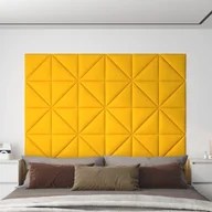 Panele ścienne i boazeria - Panele ścienne, 12 szt., żółte, 30x30 cm, aksamit, 1,08 m² 8720287075271 - miniaturka - grafika 1