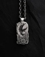 Wisiorki - Srebrny wisiorek LORD OF THE SKY. VEGVISIR - miniaturka - grafika 1