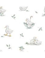 Kołdry i poduszki dla dzieci - Yosoy Poduszka bambusowa 60/40 Happy duck - miniaturka - grafika 1