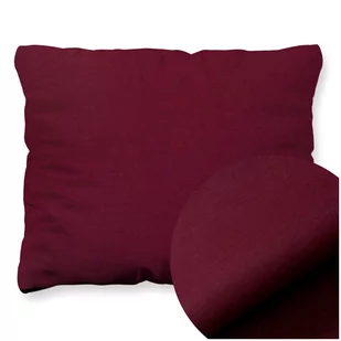 Poszewka Bawełna 50 x 60 Jednolita Ola Bordo Bordowa - Poszewki na poduszki - miniaturka - grafika 1