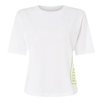 Biały T-shirt damski Calvin Klein Performance, Rozmiar L