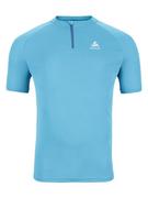 Koszulki sportowe męskie - Odlo Koszulka "Essential" w kolorze błękitnym do biegania - miniaturka - grafika 1