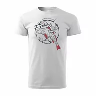 Koszulki sportowe męskie - Topslang, Koszulka męska dla wędkarza wędkarska fishing, biała, regular, rozmiar L - miniaturka - grafika 1