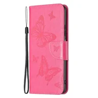 Etui i futerały do telefonów - King Design Etui kompatybilne z Xiaomi Redmi Note 11 / Note 11S Global Etui na telefon komórkowy ze skóry syntetycznej - Etui na telefon komórkowy różowo-czerwone - miniaturka - grafika 1