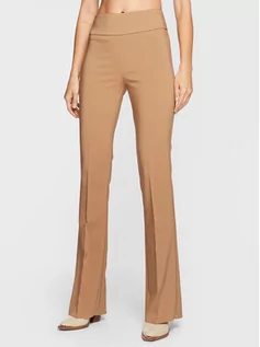 Spodnie damskie - Rinascimento Spodnie materiałowe CFC0110521003 Beżowy Slim Fit - grafika 1