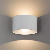 Lampy ogrodowe - Nowodvorski Kinkiet LAMPA elewacyjna ELLIPSES LED 8140 metalowa OPRAWA ścienna LED 10W 3000K łazienkowa IP54 biała 8140 - miniaturka - grafika 1