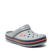 Klapki i japonki damskie - Crocs Klapki Crocband 11016 Light Grey/Navy - miniaturka - grafika 1