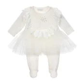 Pajacyki dla niemowląt - BGL-64239I Pajac ecru Gloria 56 - miniaturka - grafika 1