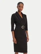 Sukienki - Rinascimento Sukienka koktajlowa CFC0126777003 Czarny Slim Fit - miniaturka - grafika 1