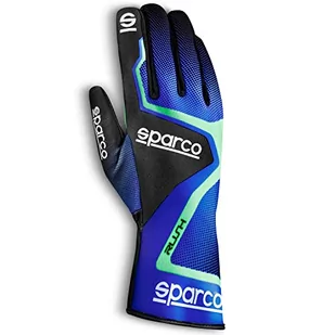 Sparco Rękawice RUSH 2020 rozmiar 07 Niebieski/Czarny - Rękawice motocyklowe - miniaturka - grafika 1