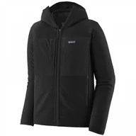 Bluzy sportowe męskie - Męska bluza Patagonia R2 TechFace Hoody Rozmiar: M / Kolor: czarny - miniaturka - grafika 1
