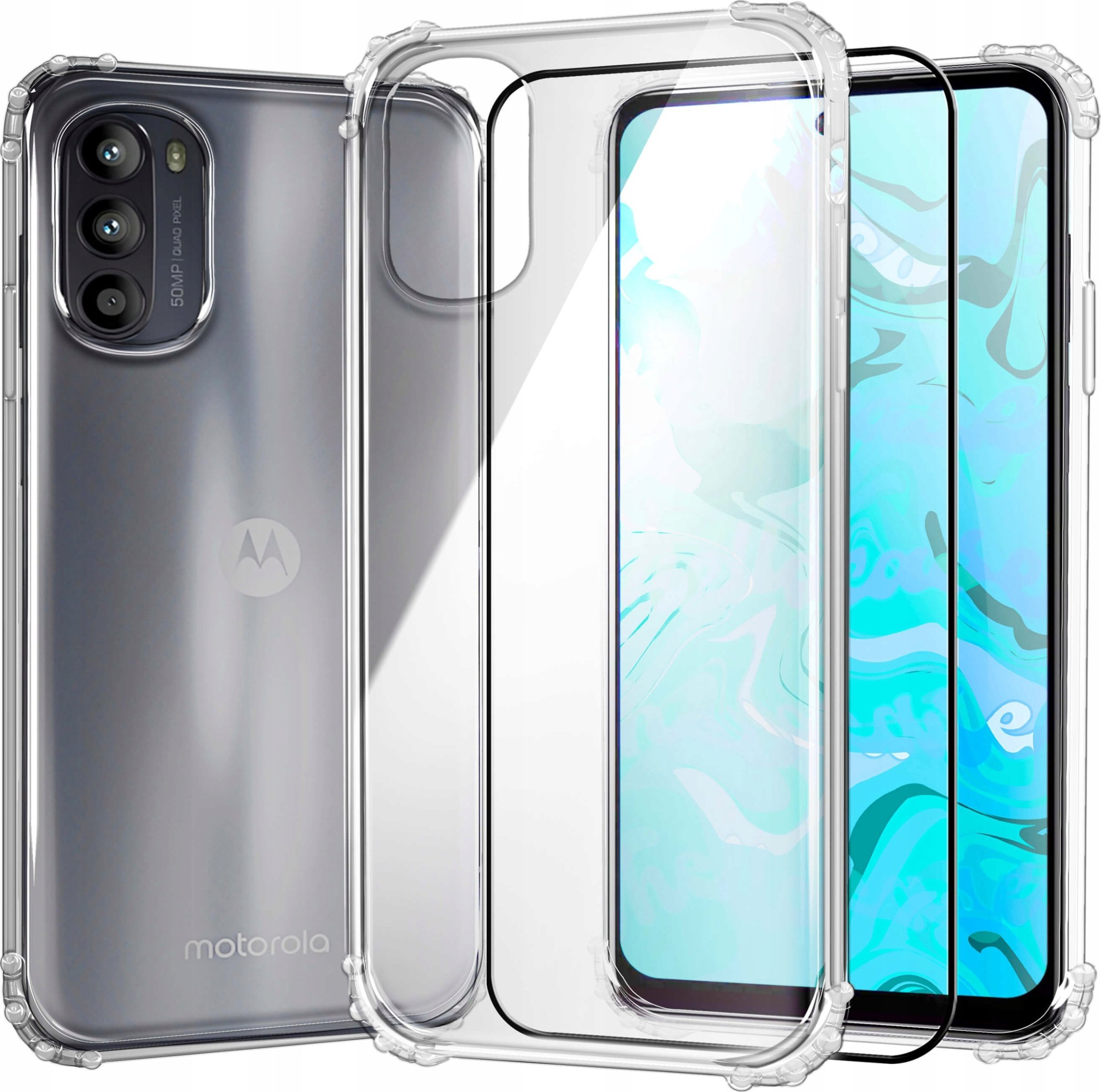 Hello Case ETUI PANCERNE DO MOTOROLA MOTO G52 CASE SILIKON GUMOWE SLIM SHOCK SZKŁO