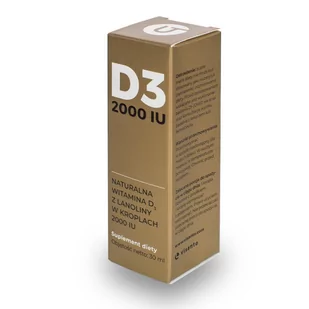 VISANTO Visanto Witamina D3 2000Iu W Kroplach 30Ml - Witaminy i minerały - miniaturka - grafika 1