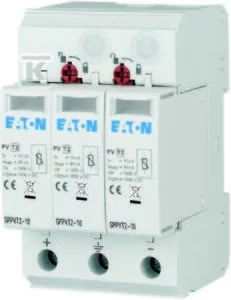 Eaton Ogranicznik przepięć C Typ 2 1000VDC SPPVT2-10-2+PE 176090 176090 - Bezpieczniki elektryczne - miniaturka - grafika 1