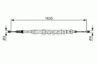 Linki hamulca postojowego - Bosch Linka hamulca BOSCH 1987477582 1987477582 - miniaturka - grafika 1