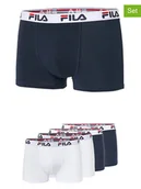 Majtki dla dzieci - Fila Bokserki (4 pary) w kolorze granatowym i białym - miniaturka - grafika 1