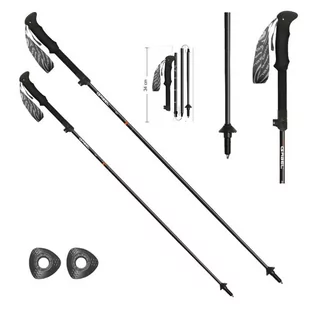 Kije Trekkingowe GABEL IBEX CARBON XTL 116-135 cm - Kije trekkingowe - miniaturka - grafika 1