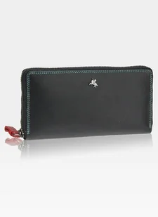 Visconti Portfel Damski Skórzany Mulikolor Sp79 - Czarny Multi - Portfele - miniaturka - grafika 1