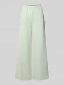 Spodnie damskie - Spodnie materiałowe z elastycznym pasem model ‘STRIPLO’ - miniaturka - grafika 1