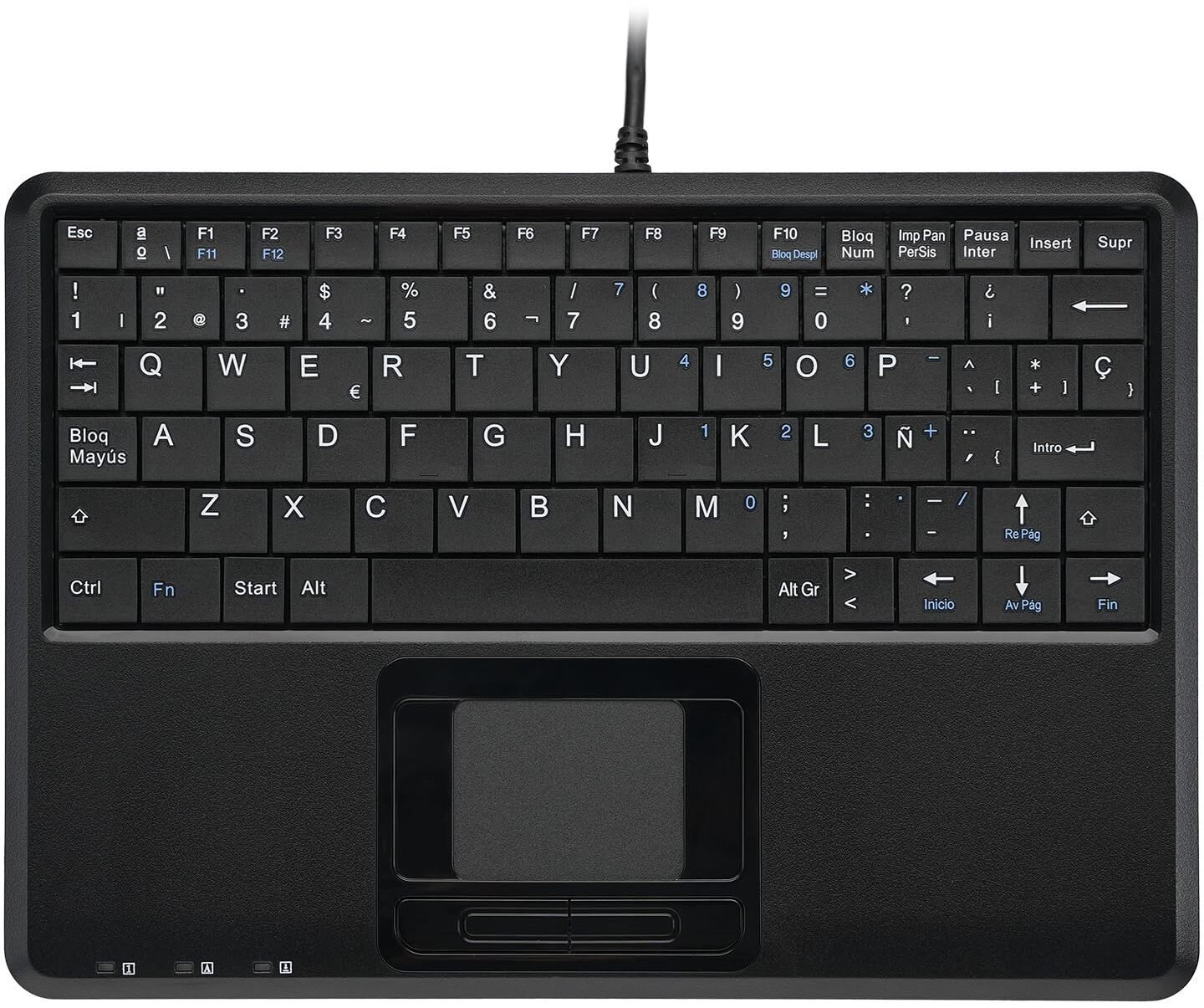 Perixx Keyboard PERIBOARD-510 H PLUS USB Wired Touchpad hiszpański layout 57173E