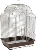 Klatki i wyposażenie dla ptaków - Panama Pet klatka dla ptaków, 42x30x57 cm, srebrno-brązowa - miniaturka - grafika 1