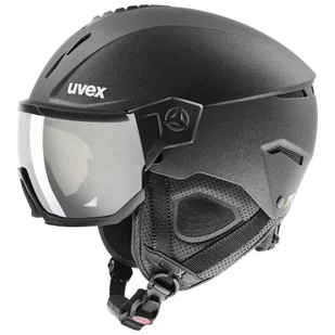 Uvex Instinct Visor, kask narciarski z wizjerem, czarny - Kaski narciarskie - miniaturka - grafika 1