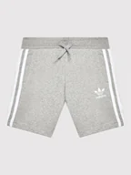 Spodenki damskie - adidas Szorty sportowe adicolor H32343 Szary Regular Fit - miniaturka - grafika 1