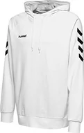 Bluzy męskie - Hummel HMLGO Cotton męska bluza z kapturem, biały, m - miniaturka - grafika 1