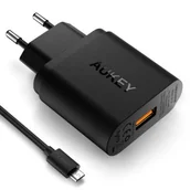 Złącza, przejściówki, adaptery - Ładowarka sieciowa Quick Charge 3.0 Aukey PA-T9 - miniaturka - grafika 1