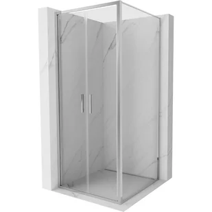 Mexen Exo kabina prysznicowa uchylna 90 x 90 cm, transparent, chrom - 814-090-090-01-00 - Kabiny prysznicowe - miniaturka - grafika 1