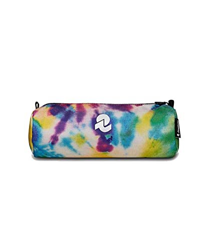 Invicta Seven Wielokolorowy Fantazyjny pojemnik na długopisy - ekologiczny materiał - piórnik szkolny, Tie Dye Rainbow, Taglia Unica, swobodny