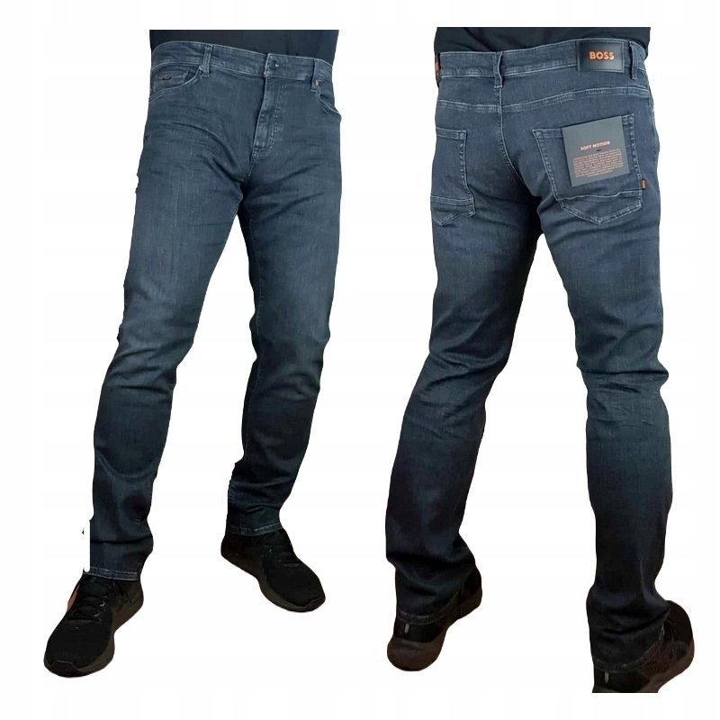 Jeansy męskie Hugo Boss Orange -Delaware 50484445 Slim Soft -oryg. -W30/L34