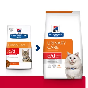 HILL'S PD Prescription Diet Feline c/d Kurczak Urinary Stress 1,5kg + niespodzianka dla kota GRATIS! - Sucha karma dla kotów - miniaturka - grafika 2