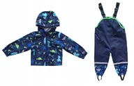 Kombinezony dla dzieci - Zestaw komplet kurtka przejściowa spodnie ogrodniczki przeciwdeszczowe 104 - miniaturka - grafika 1