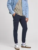 Spodnie męskie - Jack & Jones Spodnie materiałowe Paul 12169582 Granatowy Tapered Fit - miniaturka - grafika 1