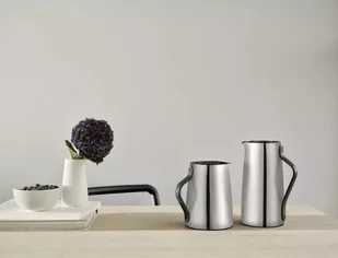 Stelton Emma - dzbanek próżniowy na herbatę 1 litr, stal nierdzewna / czarny uchwyt - Dzbanki i imbryki - miniaturka - grafika 1