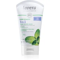 Peelingi i scruby do twarzy - Lavera - Pure Beauty 3 w 1, żel oczyszczający, peeling i maska, 125 ml - miniaturka - grafika 1