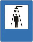 Wyposażenie miejsc publicznych - Znak drogowy informacyjny D-26D Natrysk - miniaturka - grafika 1